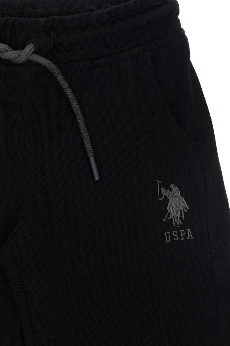 Erkek Çocuk Siyah Örme Şort