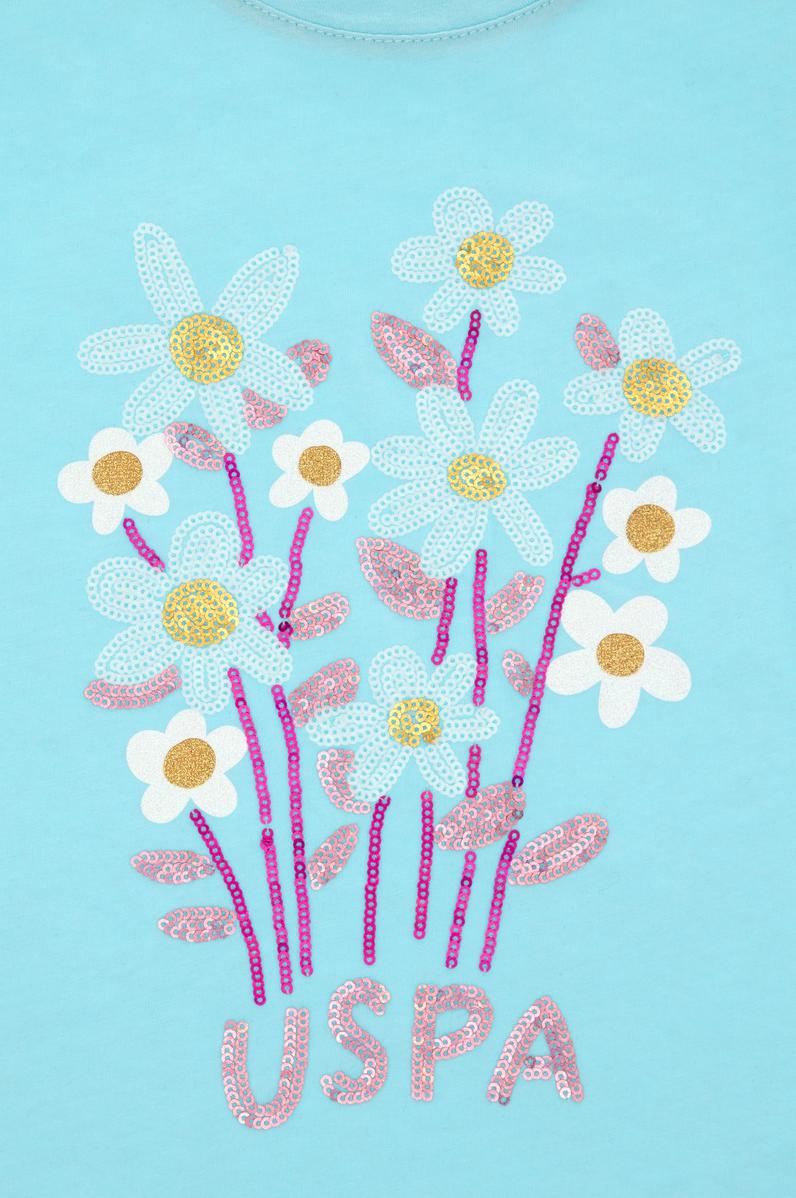 Kız Çocuk Aqua Tişört