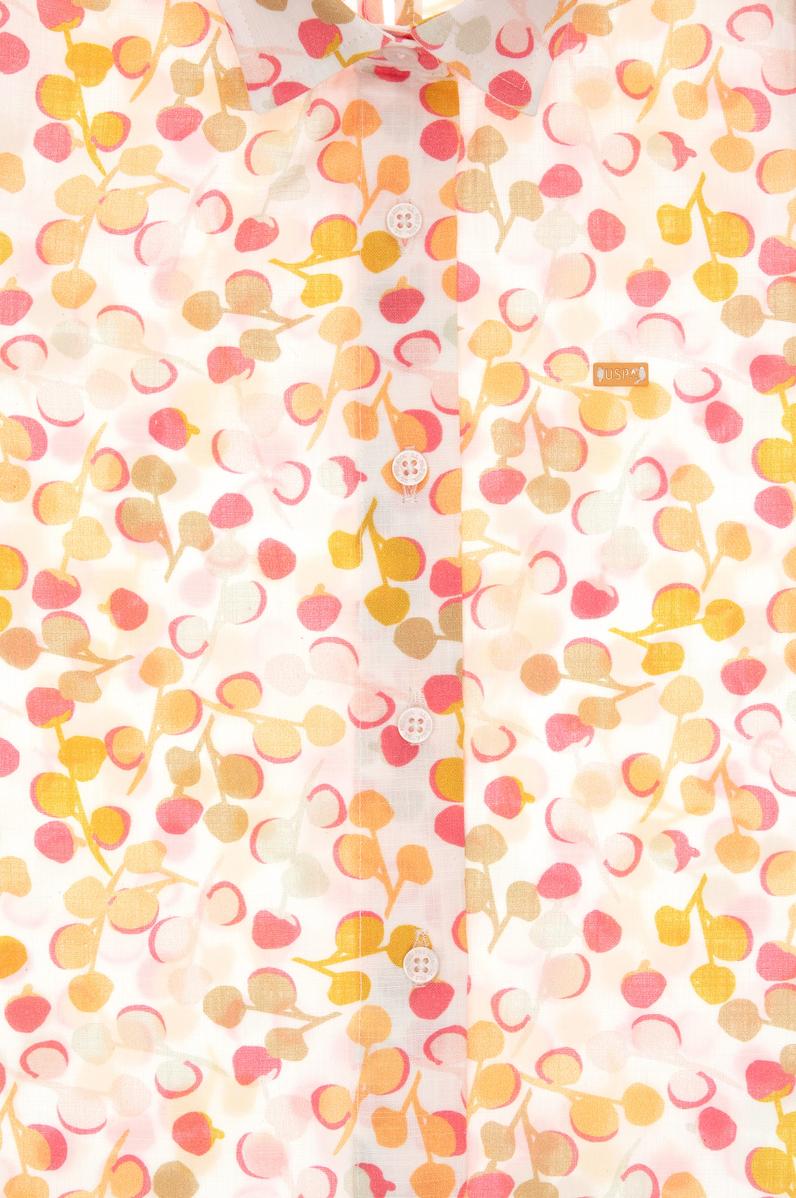 Kız Çocuk Renkli Desen Baskılı Pamuk Kolsuz Gömlek