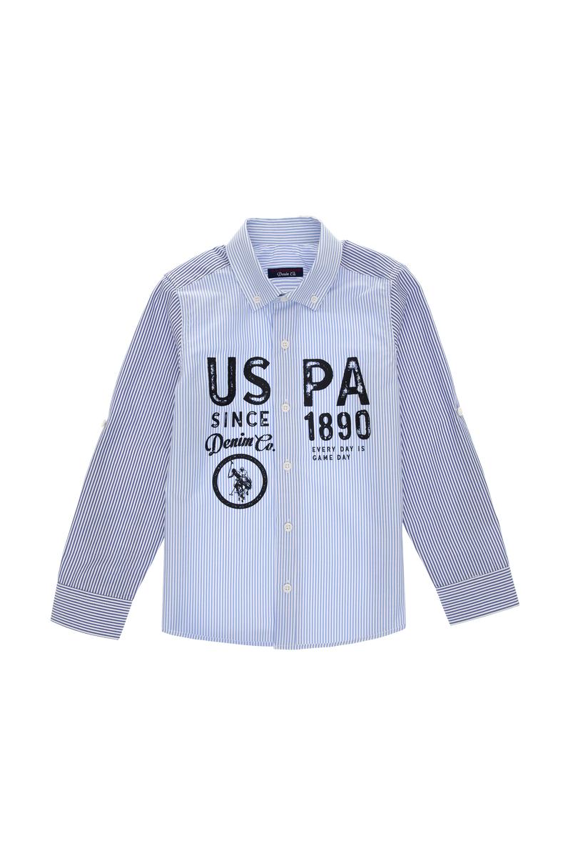 Erkek Çocuk Lacivert Uzun Kollu Gömlek