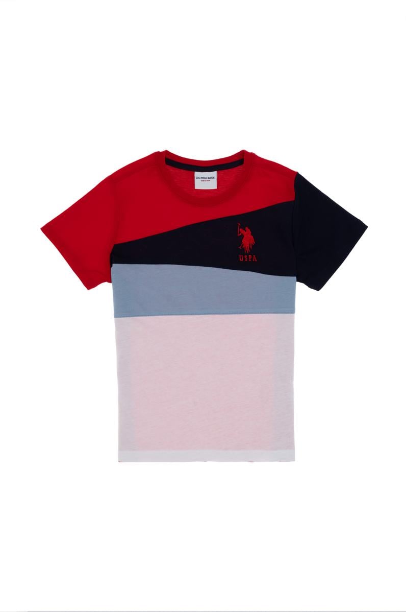 Erkek Çocuk Kırmızı Bisiklet Yaka Tişört