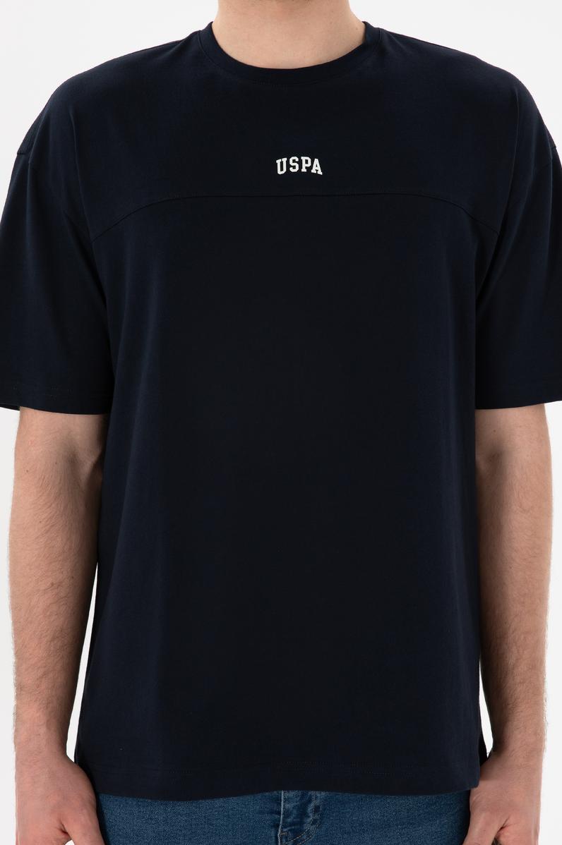 Erkek Comfort Fit Bisiklet Yaka Lacivert Tişört