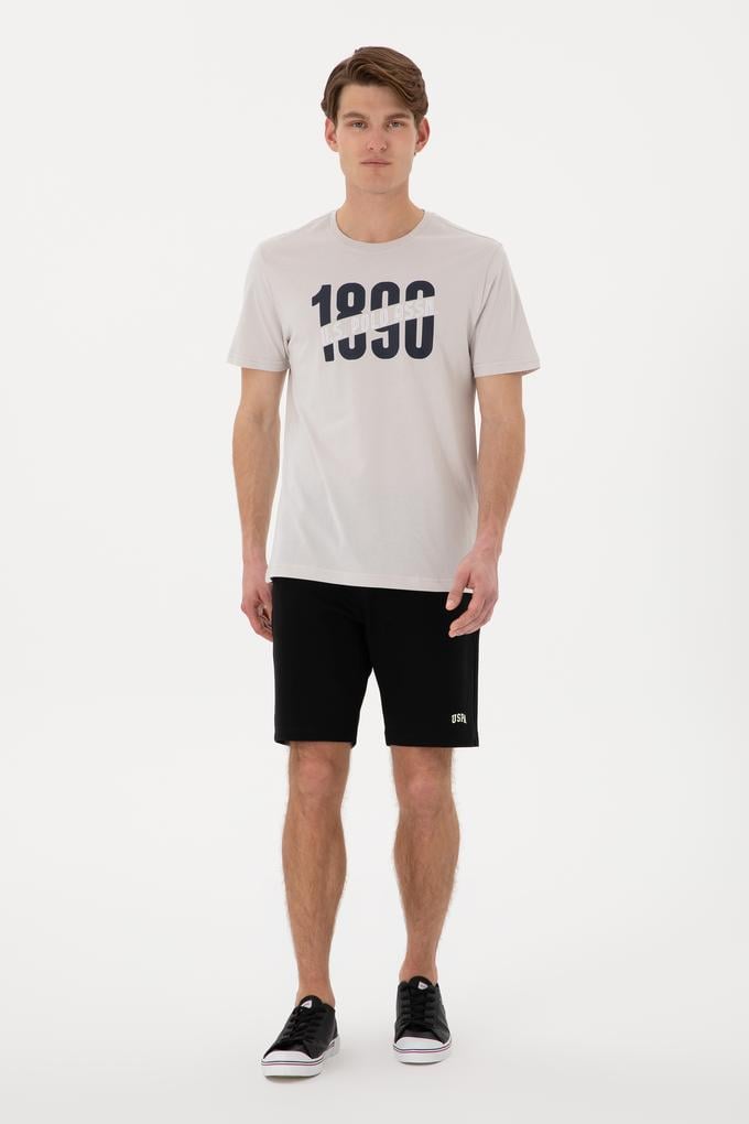 Erkek Siyah Örme Şort