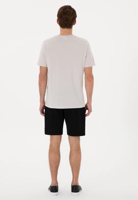 Erkek Siyah Örme Şort - 50305933029