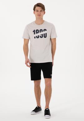 Erkek Siyah Örme Şort - 50305933029