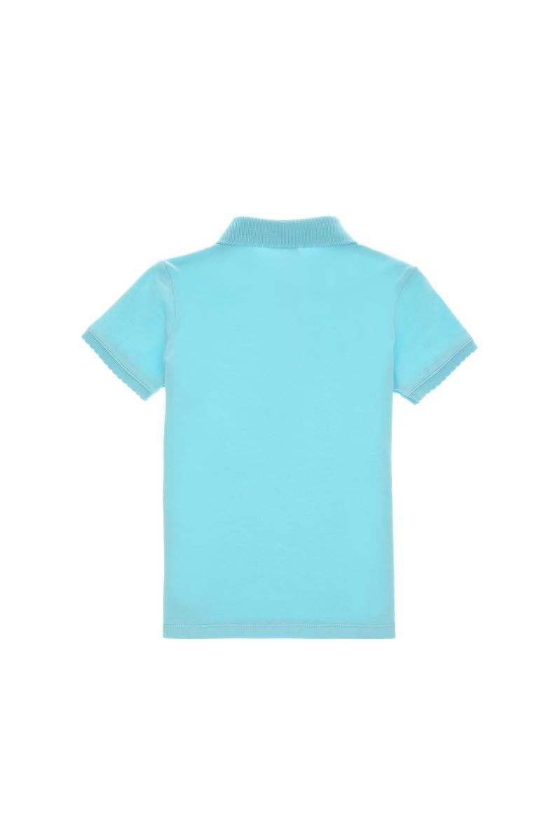 Kız Çocuk Aqua Polo Yaka Basic Tişört