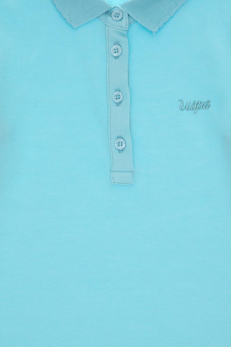 Kız Çocuk Aqua Polo Yaka Basic Tişört