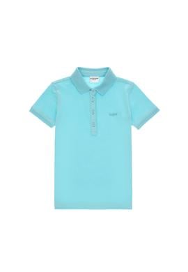 Kız Çocuk Aqua Polo Yaka Basic Tişört - 50306036118