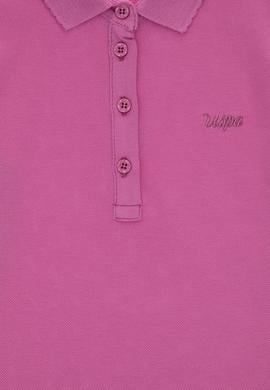 Kız Çocuk Fuşya Polo Yaka Basic Tişört - 50306036140