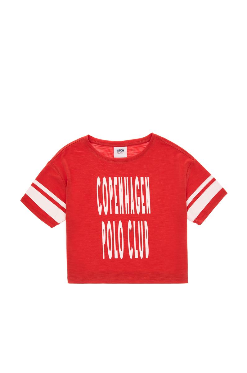 Kız Çocuk Kırmızı Tişört