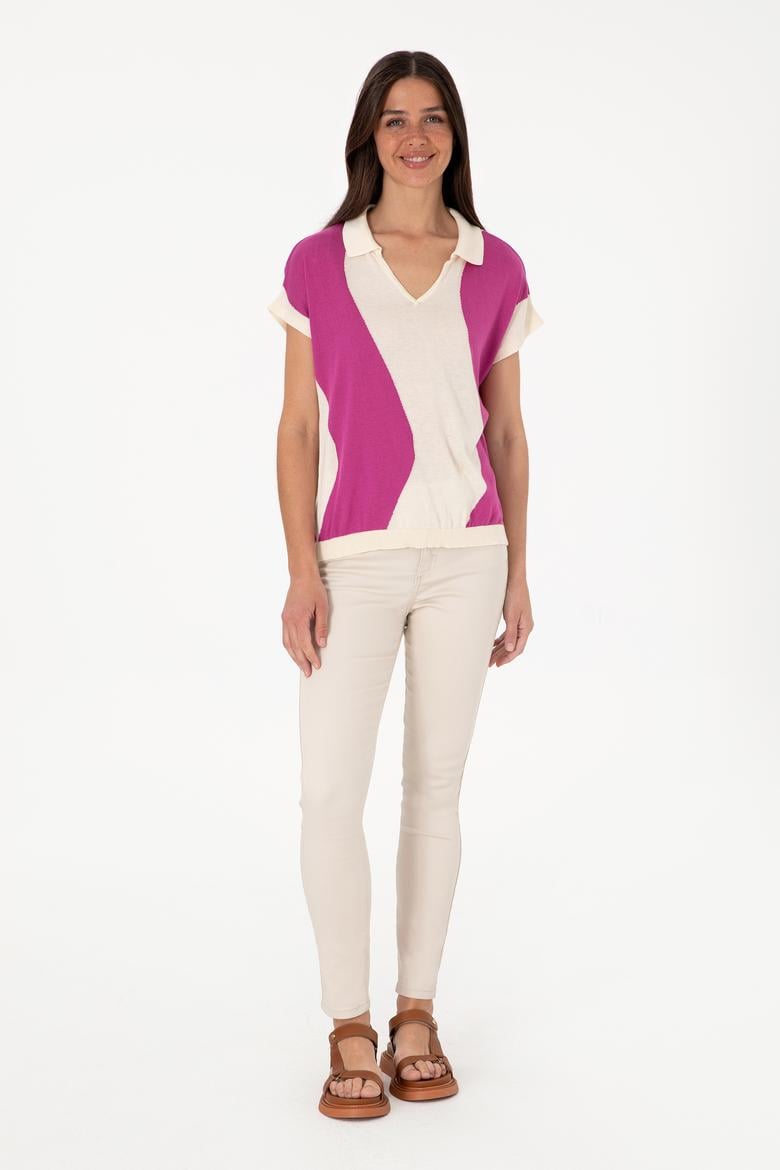 Kadın Fuşya Kazak - 50306755012