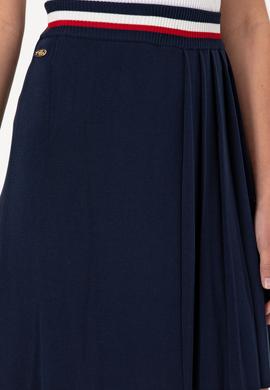 Kadın Lacivert Mini Boy Triko Etek - 50299379011