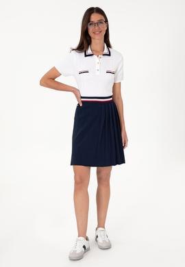 Kadın Lacivert Mini Boy Triko Etek - 50299379011