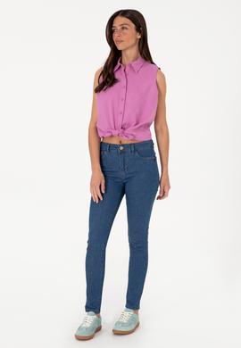 Kadın Koyu Mavi Skinny Fit Jean Pantolon - 50297557004