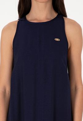 Kadın Lacivert Maxi Boy Dokuma Elbise - 50299194024