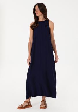 Kadın Lacivert Maxi Boy Dokuma Elbise - 50299194024