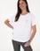 Kadın Beyaz Bisiklet Yaka Tişört