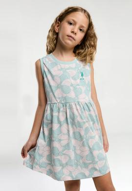 Kız Çocuk Su Yeşili Örme Elbise - 50312493016