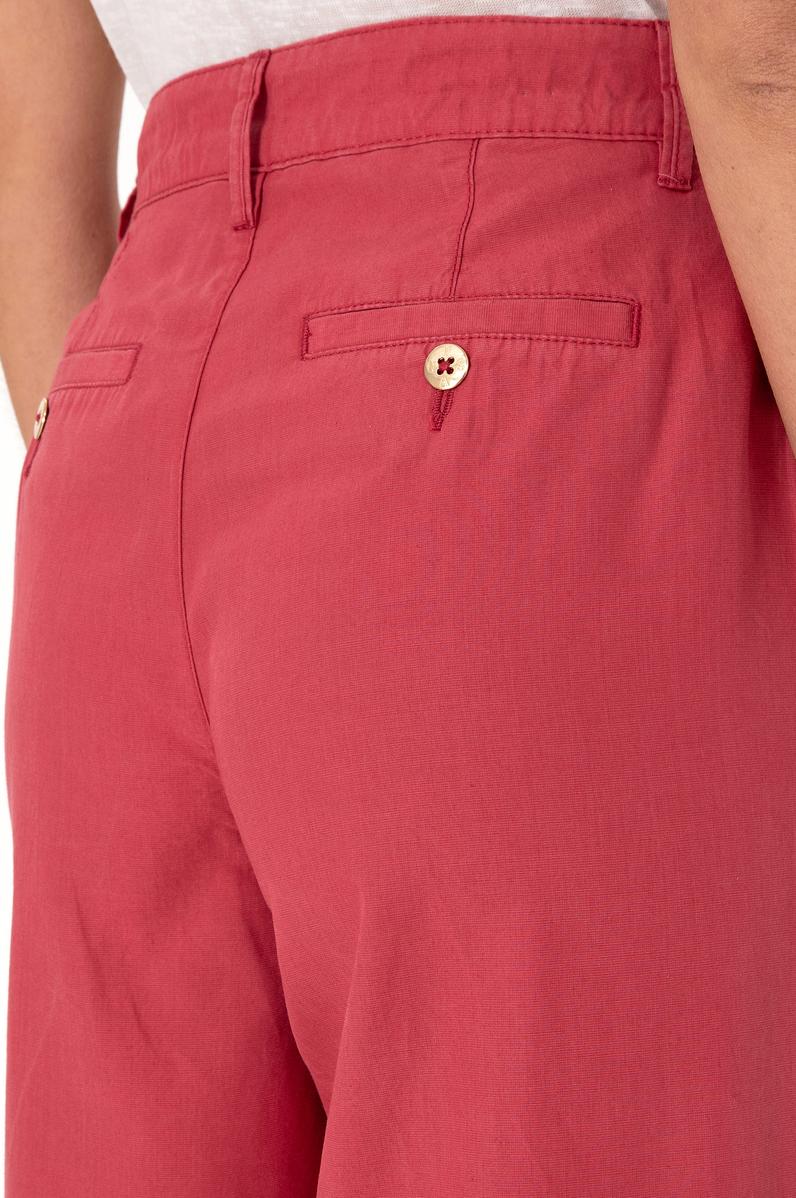 Kadın Vişne Kanvas Loose Fit Pantolon