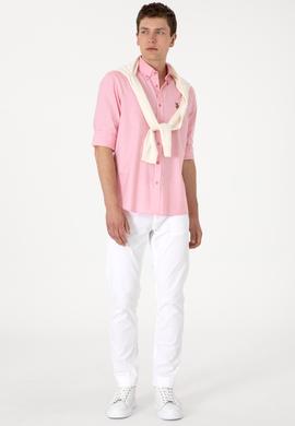 Erkek Pembe Uzun Kollu Basic Gömlek - 50297981078