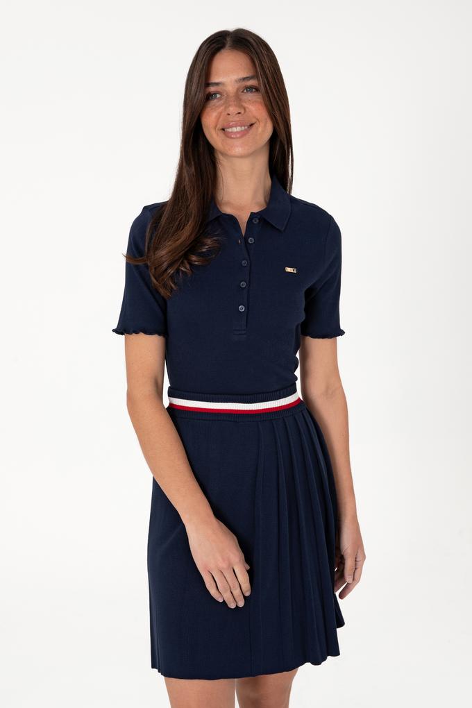 Kadın Lacivert Polo Yaka Tişört
