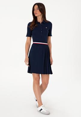 Kadın Lacivert Polo Yaka Tişört - 50306021007