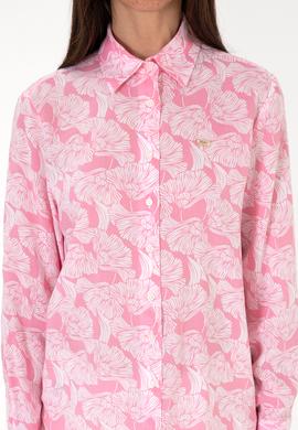 Kadın Pembe Uzun Kollu Gömlek - 50306414005