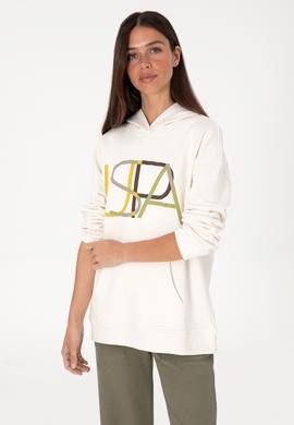 Kadın Krem Kapüşonlu Sweatshırt - 50291261021