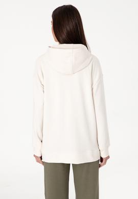 Kadın Krem Kapüşonlu Sweatshırt - 50291261021