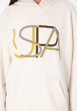 Kadın Krem Kapüşonlu Sweatshırt - 50291261021