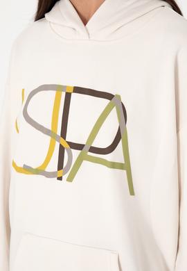 Kadın Krem Kapüşonlu Sweatshırt - 50291261021