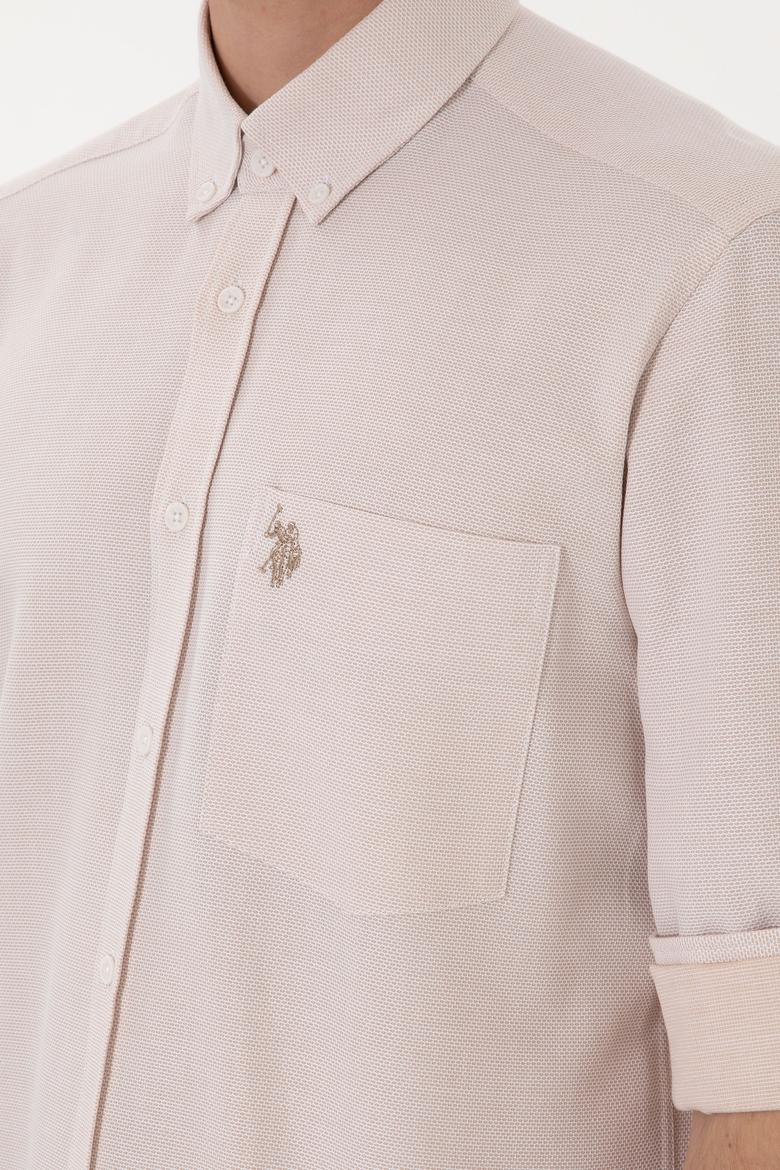 Erkek Camel Regular Fit Cepli Gömlek - 50306340001