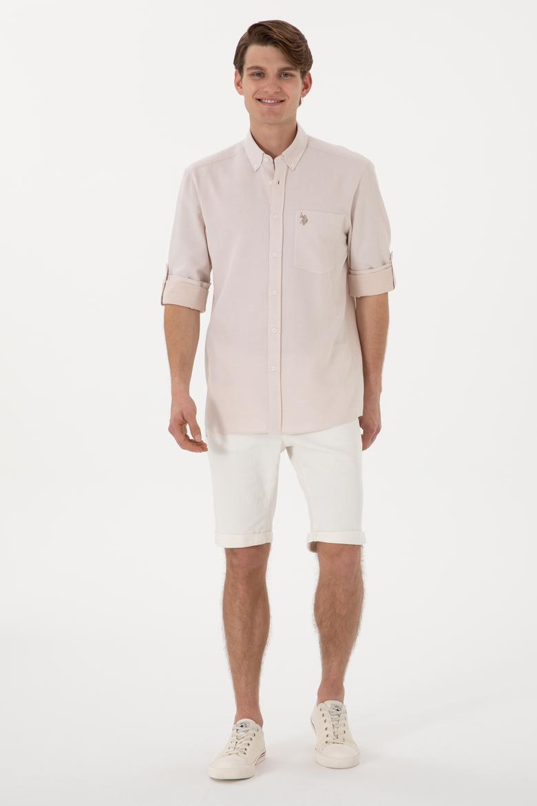 Erkek Camel Regular Fit Cepli Gömlek - 50306340001