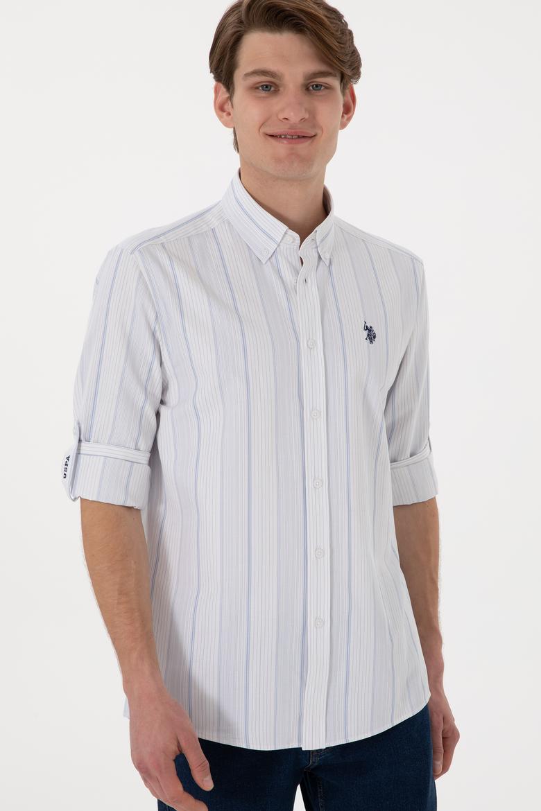 Erkek Mavi Uzun Kollu Gömlek - 50306352018