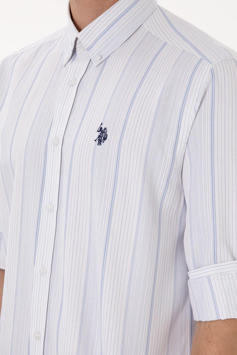 Erkek Mavi Uzun Kollu Gömlek - 50306352018