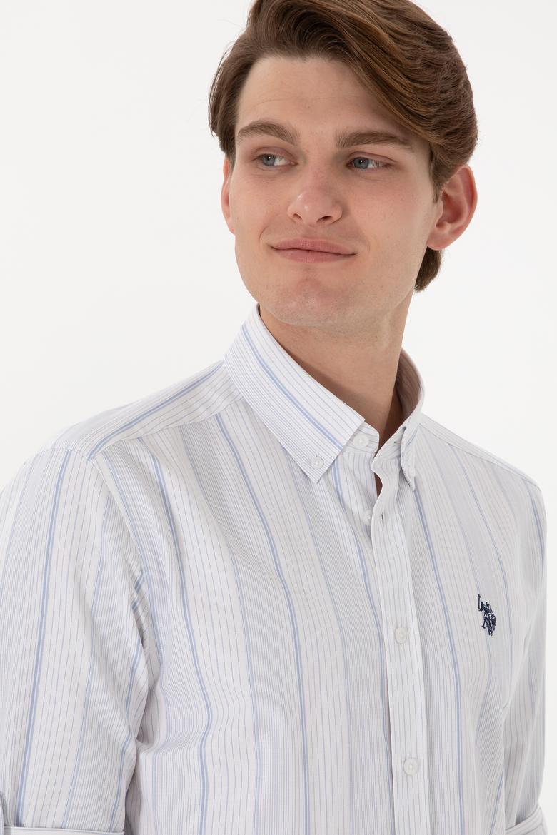 Erkek Mavi Uzun Kollu Gömlek - 50306352018