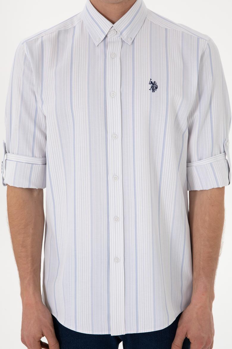 Erkek Mavi Uzun Kollu Gömlek - 50306352018