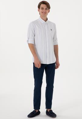 Erkek Mavi Uzun Kollu Gömlek - 50306352018