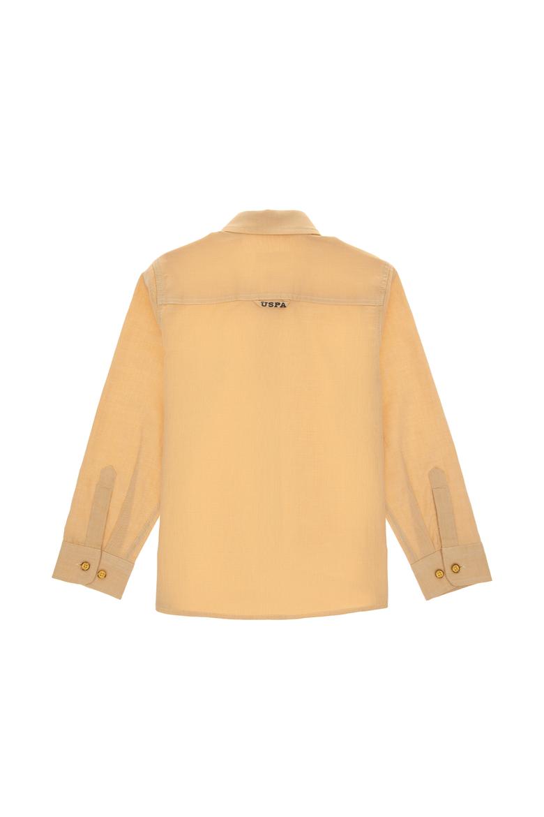 Erkek Çocuk Sarı Uzun Kollu Basic Gömlek - 50298017062