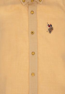 Erkek Çocuk Sarı Uzun Kollu Basic Gömlek - 50298017062