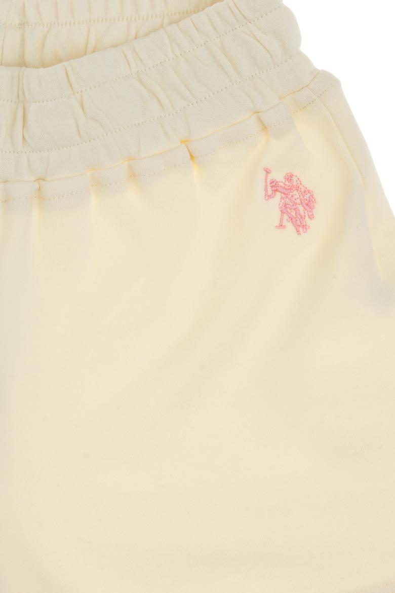 Kız Çocuk Pembe Blok Renkli Örme Şort - 50306299021