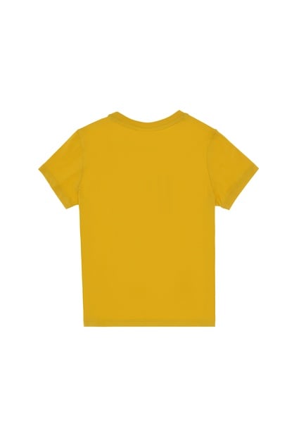 Erkek Çocuk Sarı Bisiklet Yaka Tişört