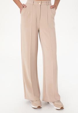 Kadın Camel Modal Karışımlı Loose Fit Örme Pantolon - 50300762004