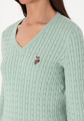 Kadın Su Yeşili Basic Kazak - 50288992014