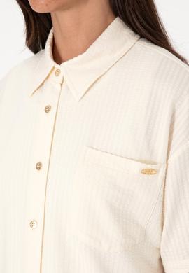 Kadın Krem Örme Gömlek - 50299843038