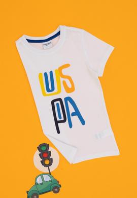 Erkek Çocuk Beyaz Bisiklet Yaka Tişört - 50307271002