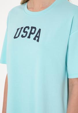 Kadın Aqua Modal Karışımlı Bisiklet Yaka Mini Boy Örme Elbise - 50306675004