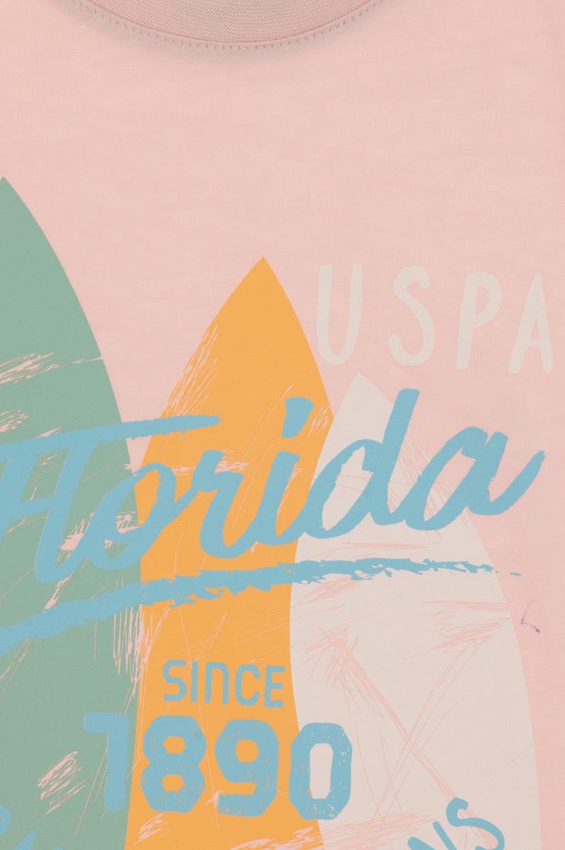 Erkek Çocuk Pudra Bisiklet Yaka Tişört