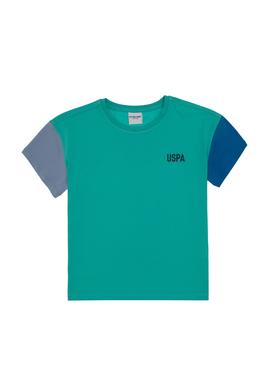 Erkek Çocuk Mint Oversize Bisiklet Yaka Tişört - 50307154021