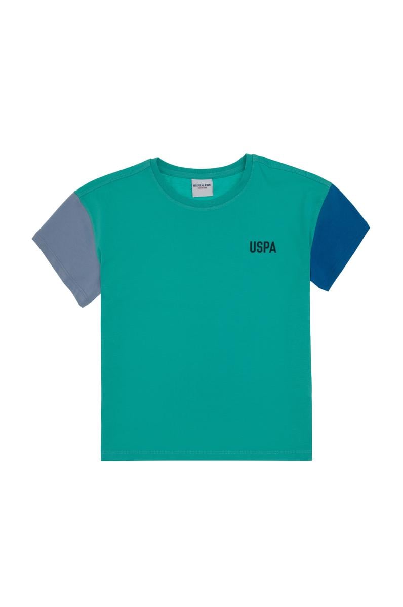 Erkek Çocuk Mint Oversize Bisiklet Yaka Tişört